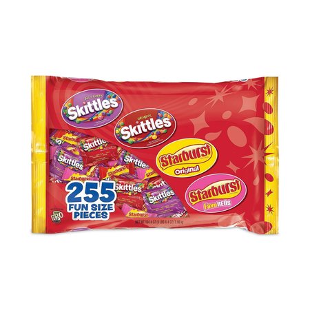 STARBURST Skittles and Starburst Fun Size Variety Pack, 6 lb 8.4 oz Bag 50105